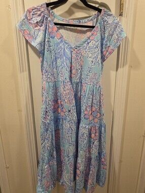 Lilly Pulitzer Kawaii Nwot Tiered Dress Size Small